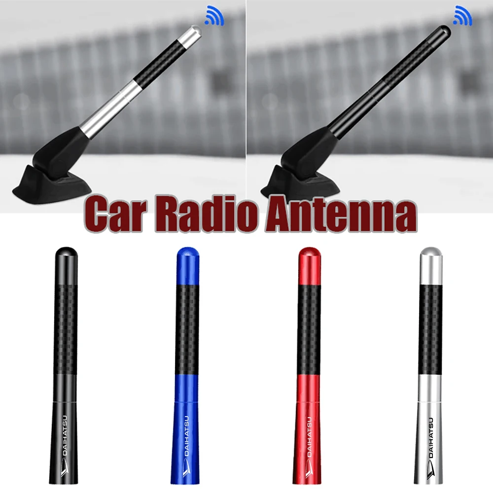 12cm Carbon Car Radio Antenna for Daihatsu Terios Sirion Mira Materia Rocky YRV Feroza Charade Aerial Signal Receiving Decor