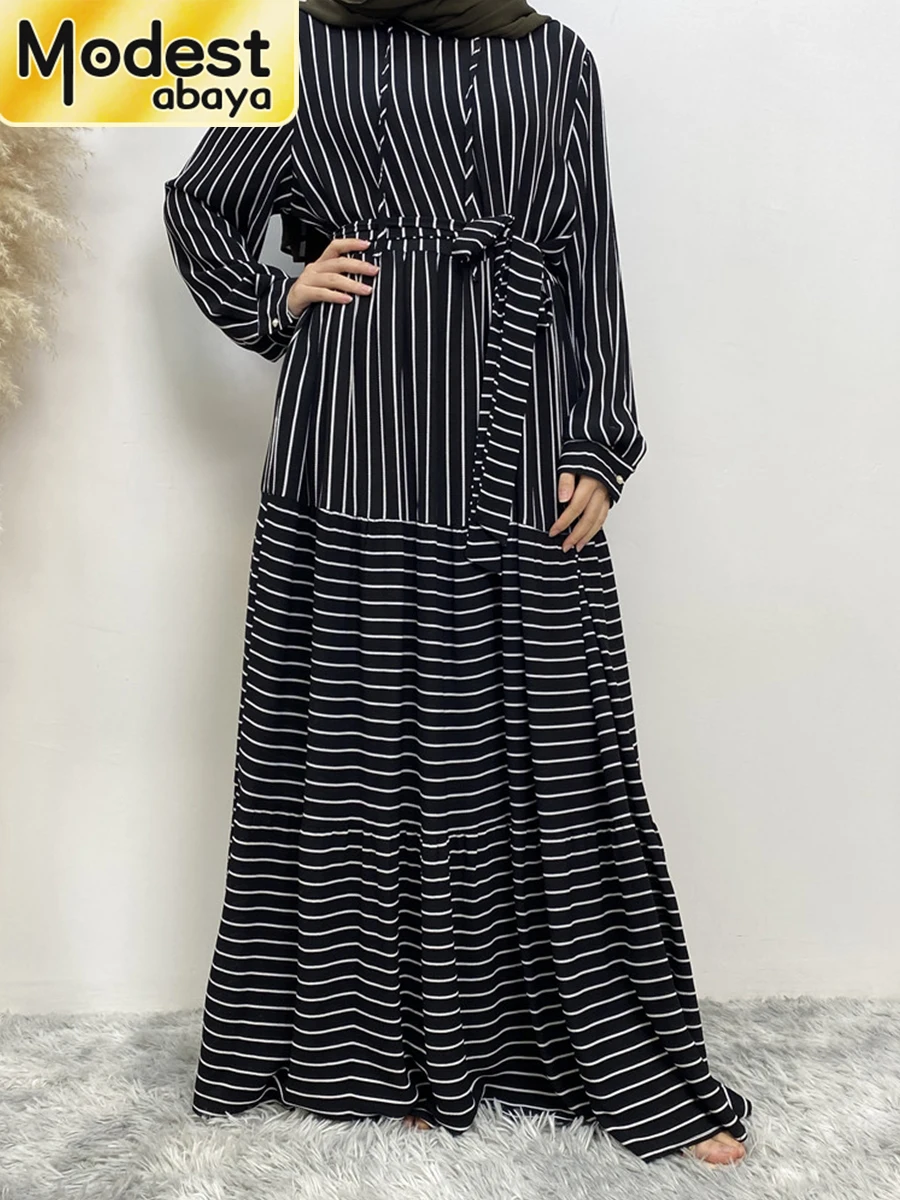 Modest Abaya Ramadan Musulman De Mode Maxi Robe Turkey Kaftan Islamic Clothing Muslim For Women Hijab Dress Caftan Vestidos