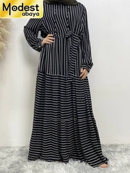 Skromny Abaya Ramadan Musulman De Mode suknia w stylu Maxi indyk Kaftan islamska odzież muzułmański dla kobiet hidżab sukienka Kaftan Vestidos