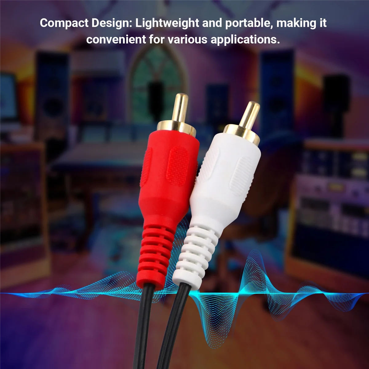 DC3.5mm ستيريو و RCA أحمر أبيض إشارة الصوت Balun على Cat5/6 كابل RJ45 أنثى إلى DC3.5mm & 2xRCA كابل الصوت