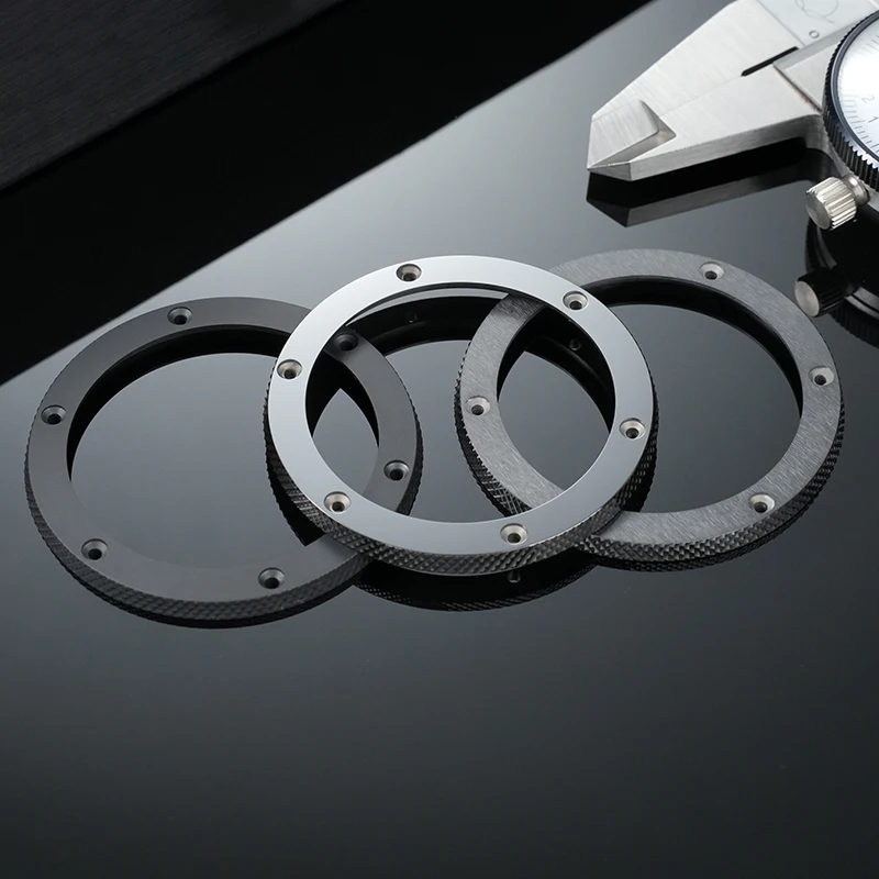 عالية الجودة الأسود مشرق حلقة من السيراميك ساعة الحافة إدراج ل Hublot الانفجار الكبير 301 44 مللي متر الطلب متجمد ساعة أجزاء الحافة الأمامية