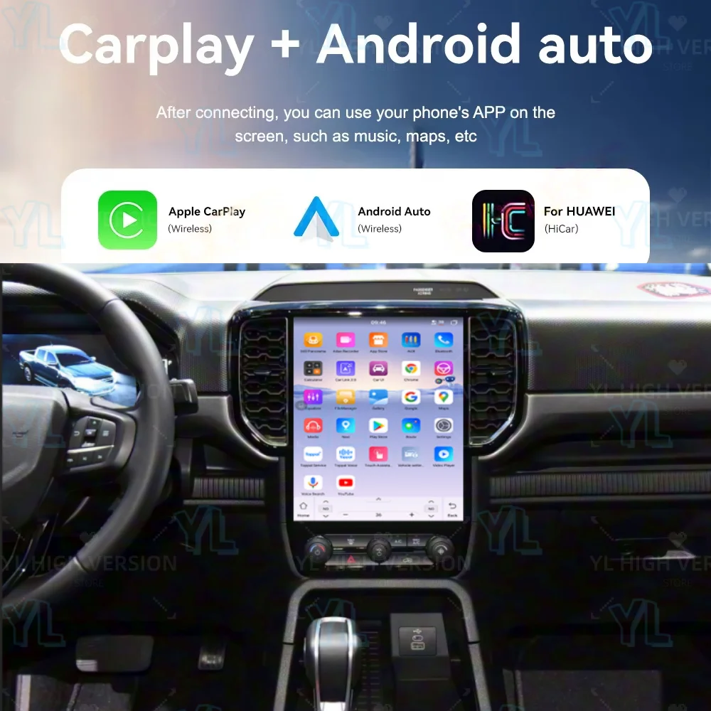 

Android 13 для Ford Ranger 2023-2025 Автомобильный GPS-навигатор Стерео Мультимедийное видео Android Auto Беспроводной Carplay IPS Головное устройство 4G