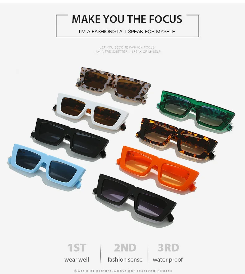 Kleine quadratische Sonnenbrille mit personalisierten Bügeln, X-Modellierung, für Damen und Herren, UV-Schutz, für den täglichen Gebrauch und Streetwear – Detail 3