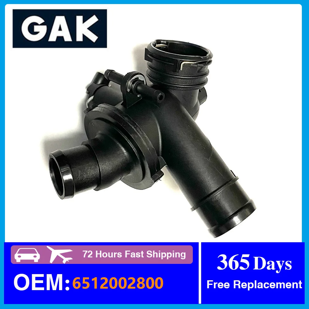 GAK Brand 6512002800 6512000615 6512001215 6512001715 Engine Coolant Thermostat for W204 W205 W212 W166 W221 W222 W639 W447