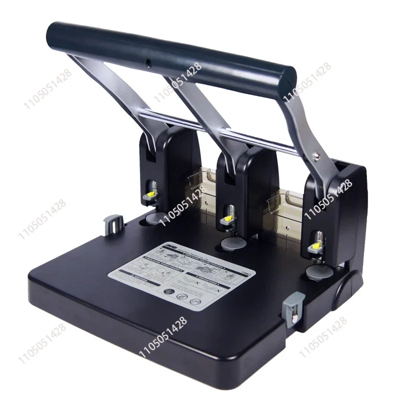 Heavy-duty labor-saving three-hole punching machine P1000-3 hole puncher 100 pages Manual thickened 3-hole punching machine