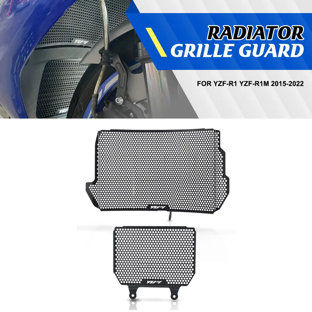 

YZFR1 2023 2024 2025 2026 Radiator Grill Guard Cover Oil Cooler Protector For Yamaha YZF-R1 YZF-R1M 2015-2019 2020 2021 2022