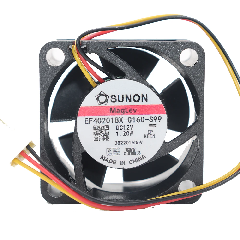 SUNON 4020 4CM Dual Ball Bearing Fan 4-Wire EF40201BX-Q160-S99 1.2W New Condition Computer Hardware Cooling Fan