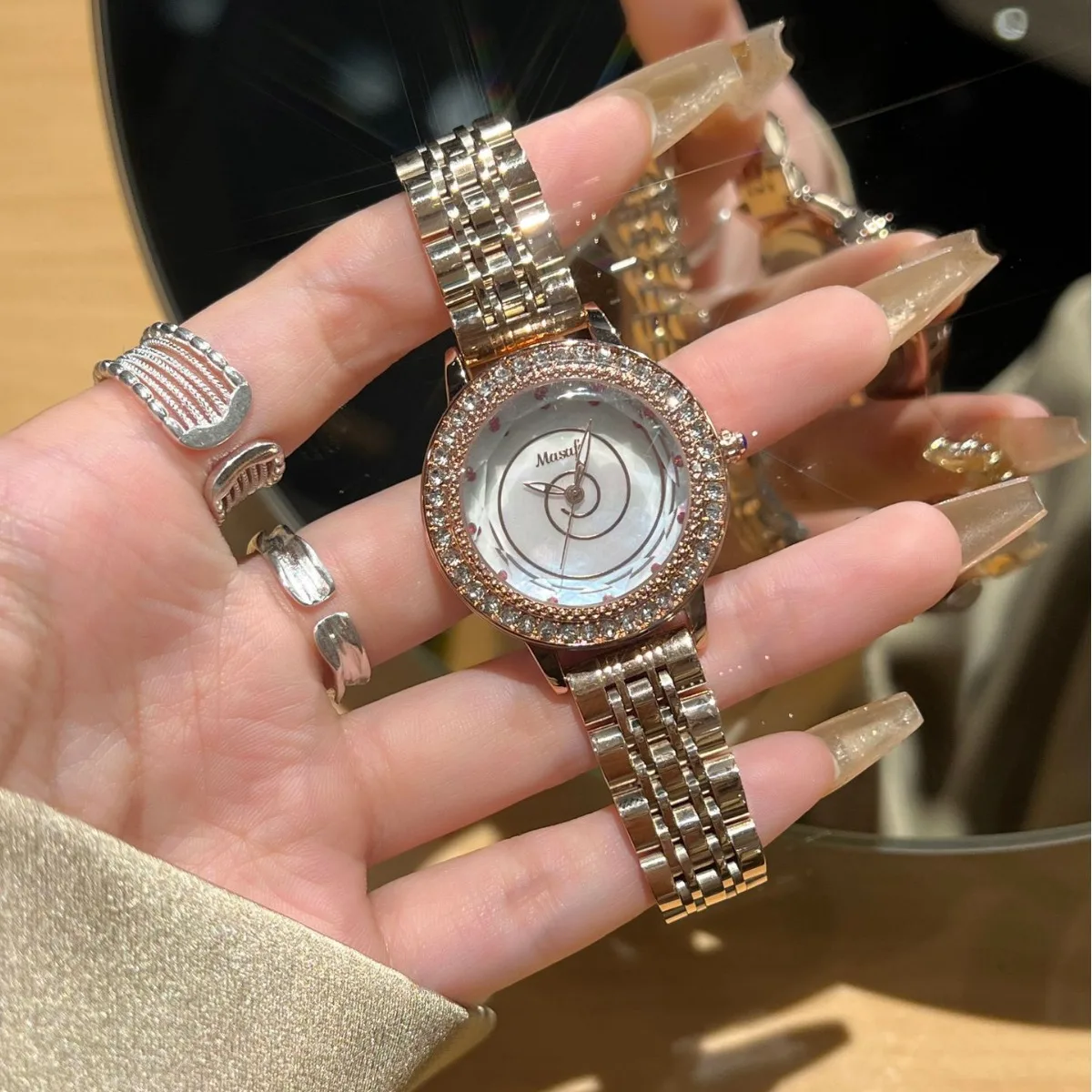 Часы наручные женские кварцевые, модные высококачественные водонепроницаемые Роскошные