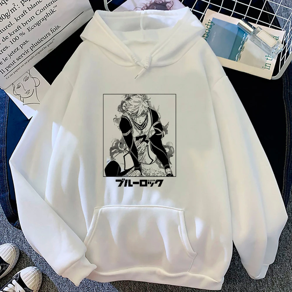 Blue Lock hoodies women sweat y2k Winter clothing sweatshirts female Fleece clothing