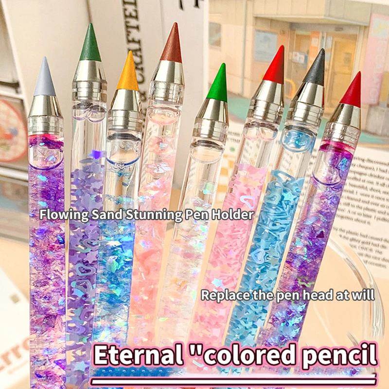 

1Pcs Colorful Unlimited Writing Pencil No Ink Pen Magic Without Sharpening Pencils Painting Supplies Novelty Gifts Stationery