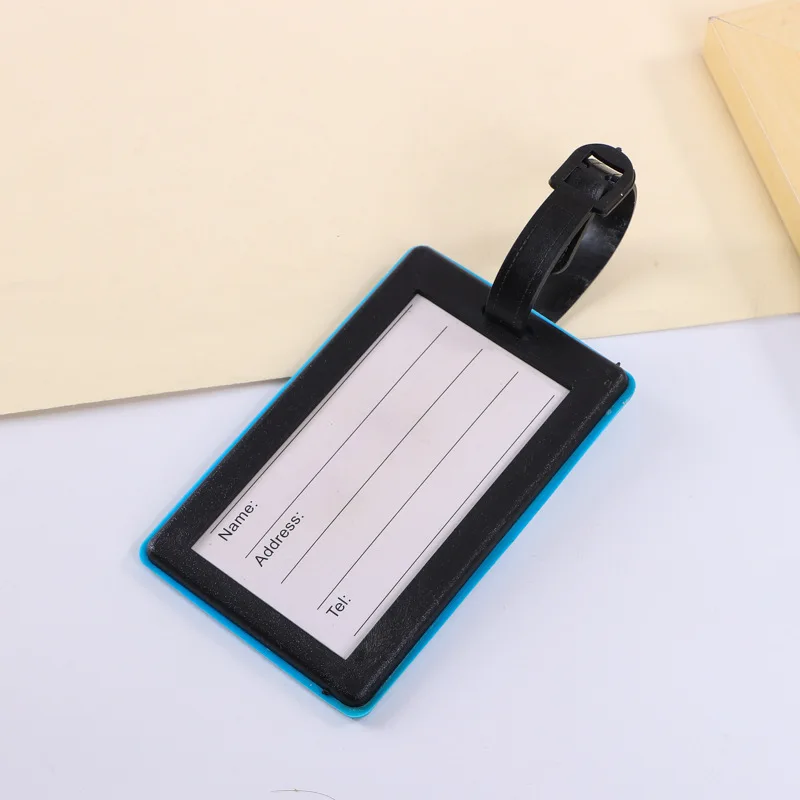 قطعة واحدة المروحية علامة الأمتعة أنيمي الأمتعة حقيبة معرف معرف Addres حامل الصعود العلامات المحمولة التسمية إكسسوارات السفر