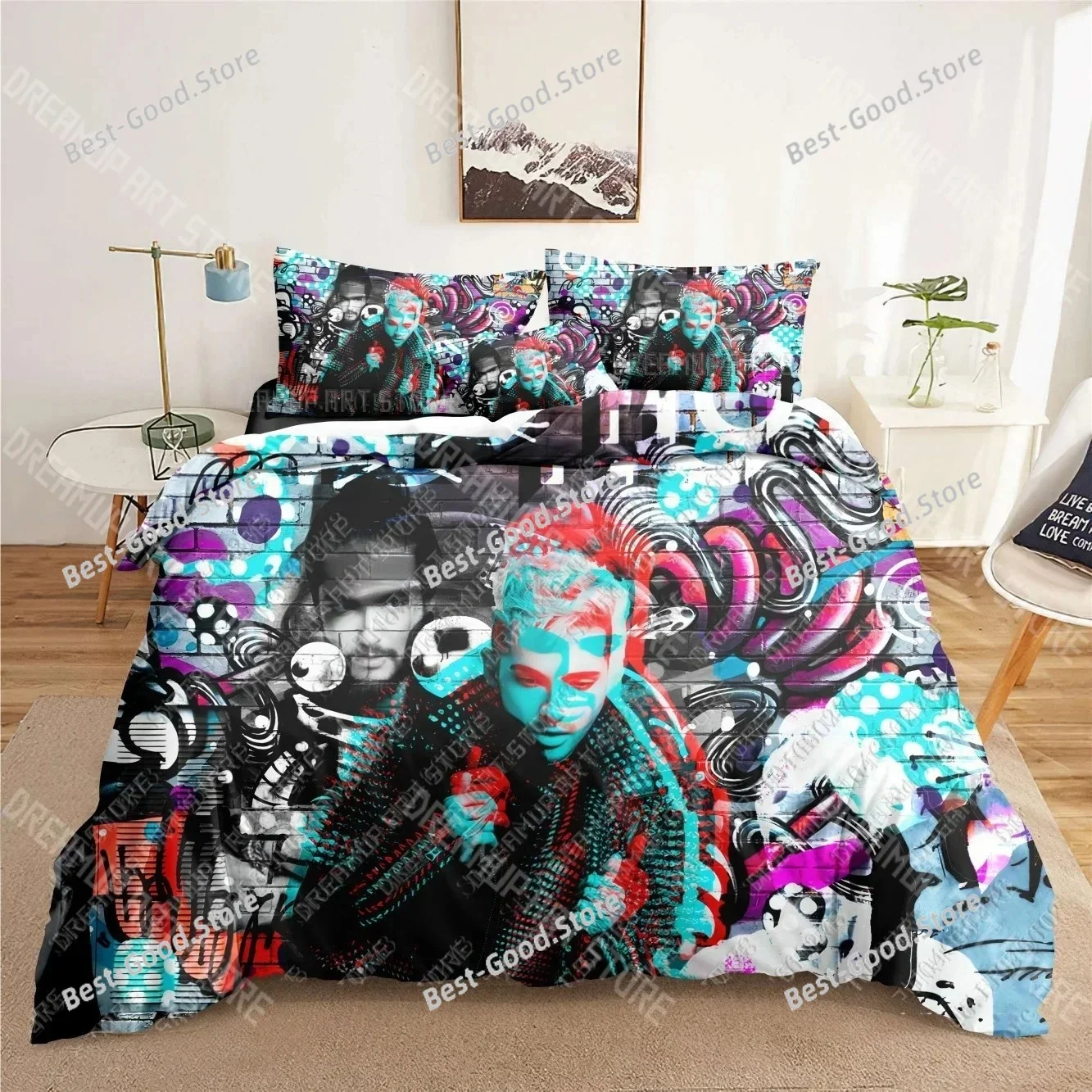 Tokyo Hotel 3D Bedding Sets print duvet cover Adults_ children bed comforter birthday gift dropshipping