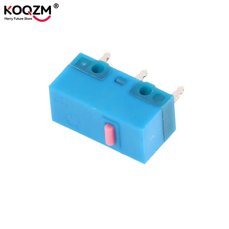 1pc Blue Shell Pink Dot Mouse Micro Switch Button 80 Million Life Computer Mouse Maintenance Replacement Mouse Accessories