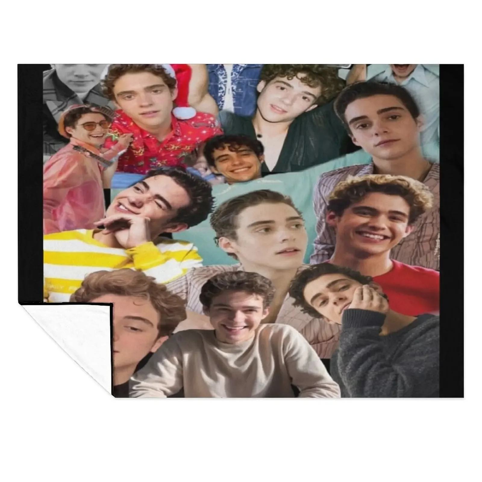 

Joshua Bassett Editing Throw Blanket Shaggy Fashion Sofas Personalized Gift Bed linens Blankets