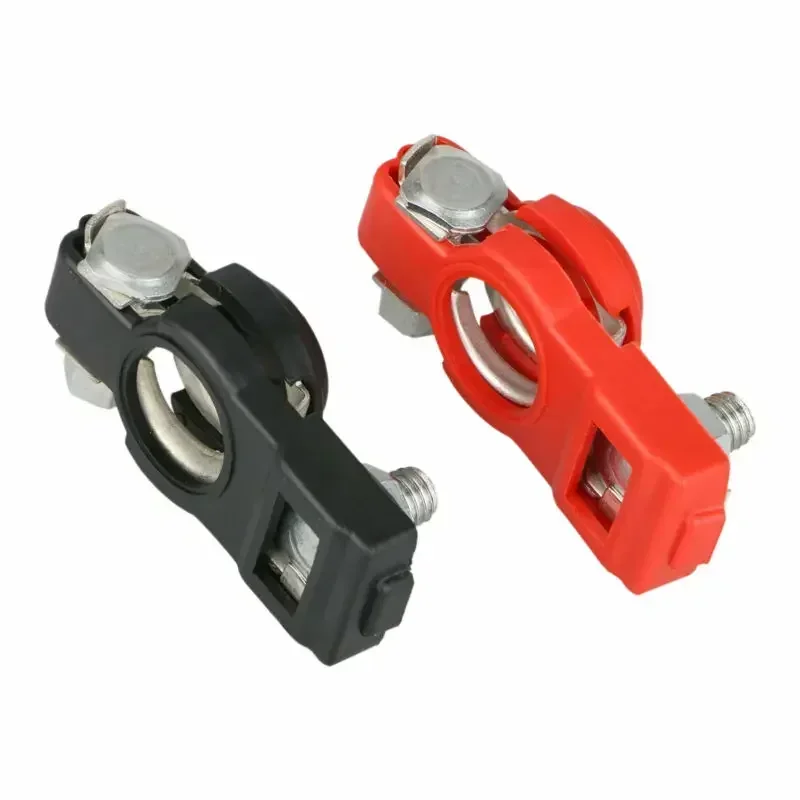 2x Battery Terminal Cable Clamp Negative + Positive Auto Battery Cable Terminal Top Post Clamp For Toyota Car Truck Accessorie