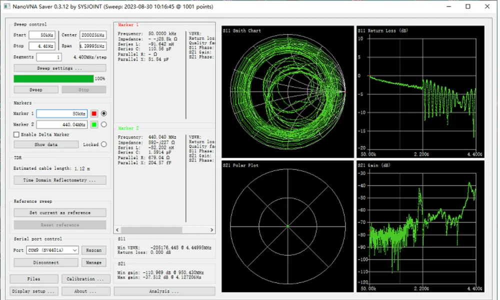 HTOOL SV6301A Ręczny wektorowy analizator sieci 6,3 GHz VNA, S11 50 dB, S21 75 dB, 8 GB Przechowywanie oprogramowania do menu angielskiego