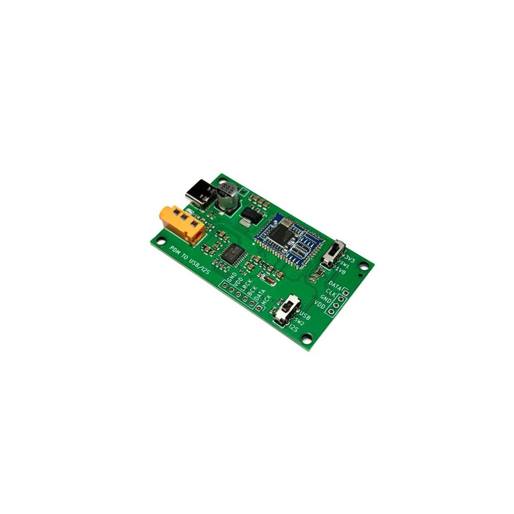 

Taidacent I2S IIS PDM MEMS Digital MIC Microphone Decoder Silicon Microphone to I2S PCM Analog Usb ADC Sound Card Board