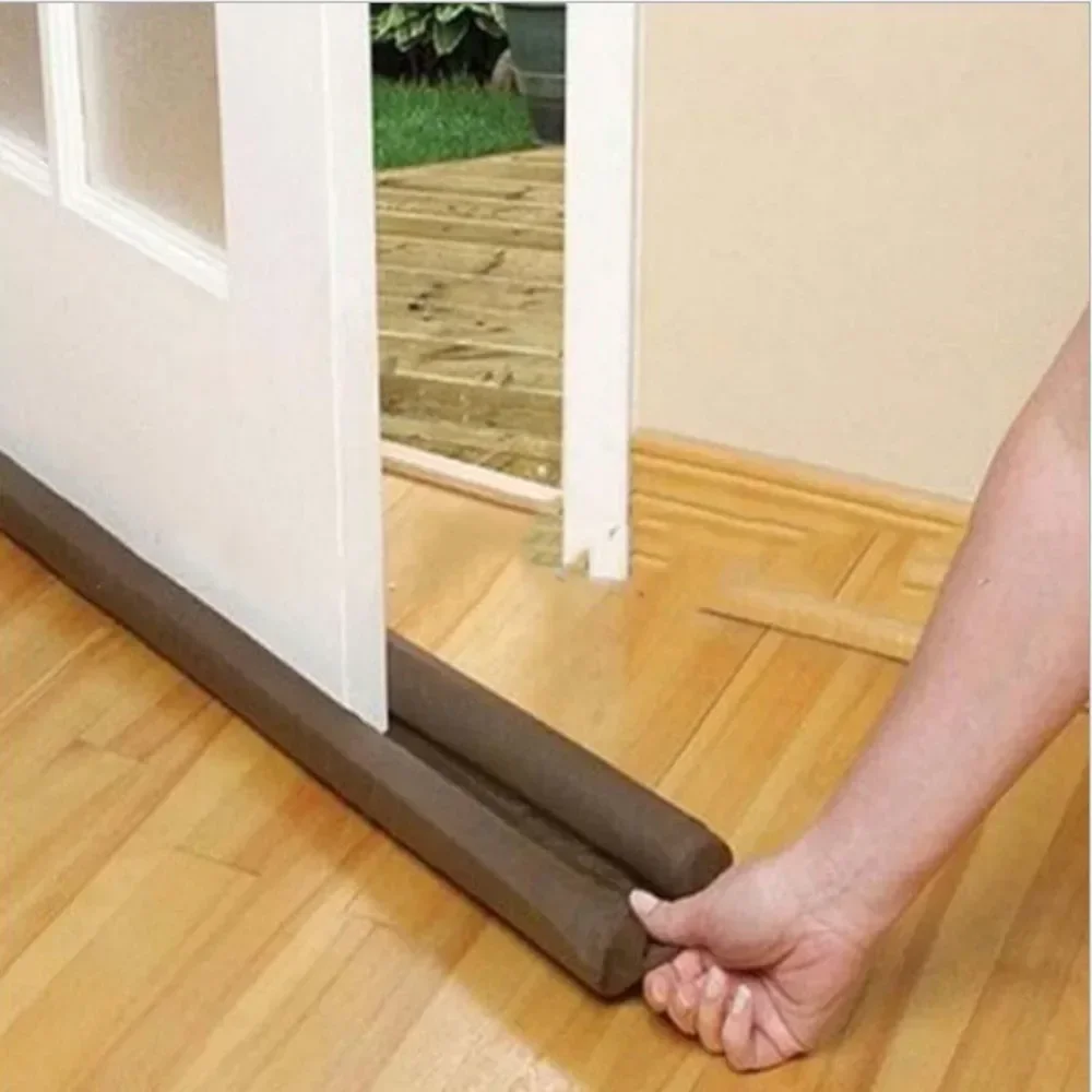 HOT 90CM  Waterproof Seal Strip Draught Excluder Stopper Door Bottom Guard Double Soundproof Flexible Wind Noise Reduction