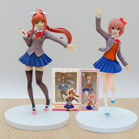 18cm POP UP PARADE Doki Doki Literature Club! Monika Anime Girl Figure Sayori Action Figure Yuri/Natsuki Figurine Model Doll Toy