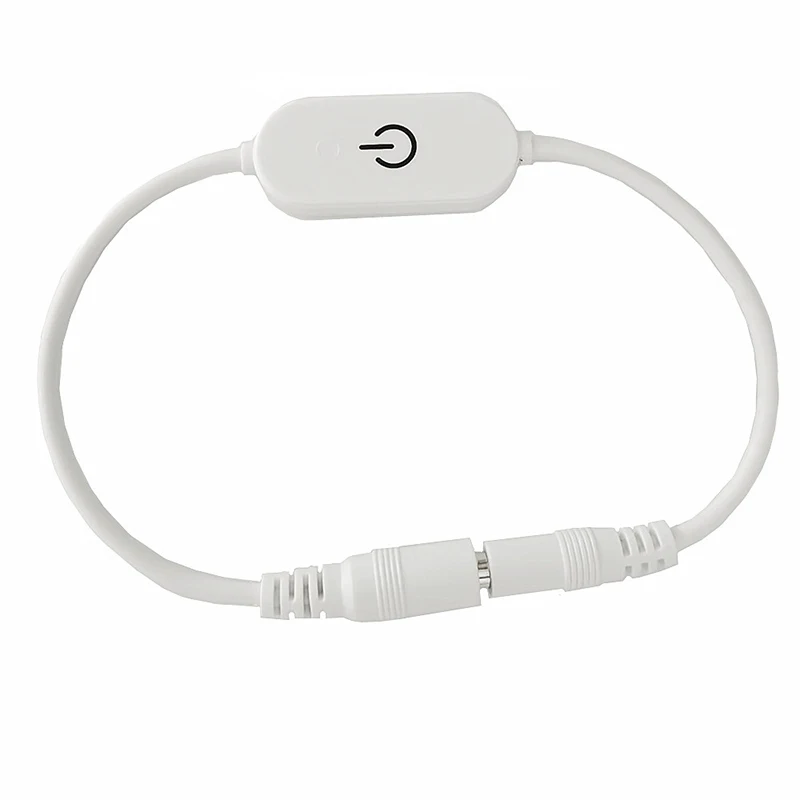 DC12V 5V 3A LED Touch Dimmer With Blue Light Dimming Memory Function For 5050 SMD COB LED Strip Advertising Light Extension Wire