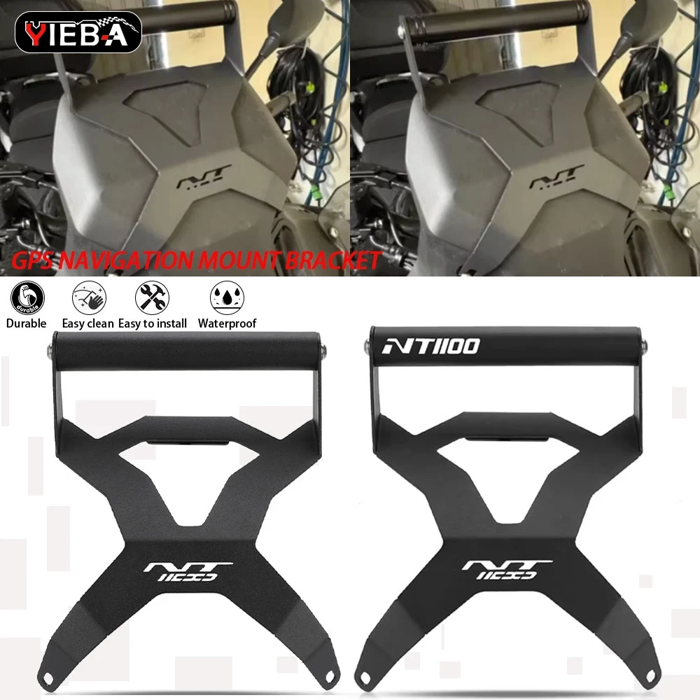 

Motorcycle Phone Holder Stand GPS Navigation Plate Bracket Support For Honda NT1100 DCT 2022 2023 2024 NT 1100 nt Accessories