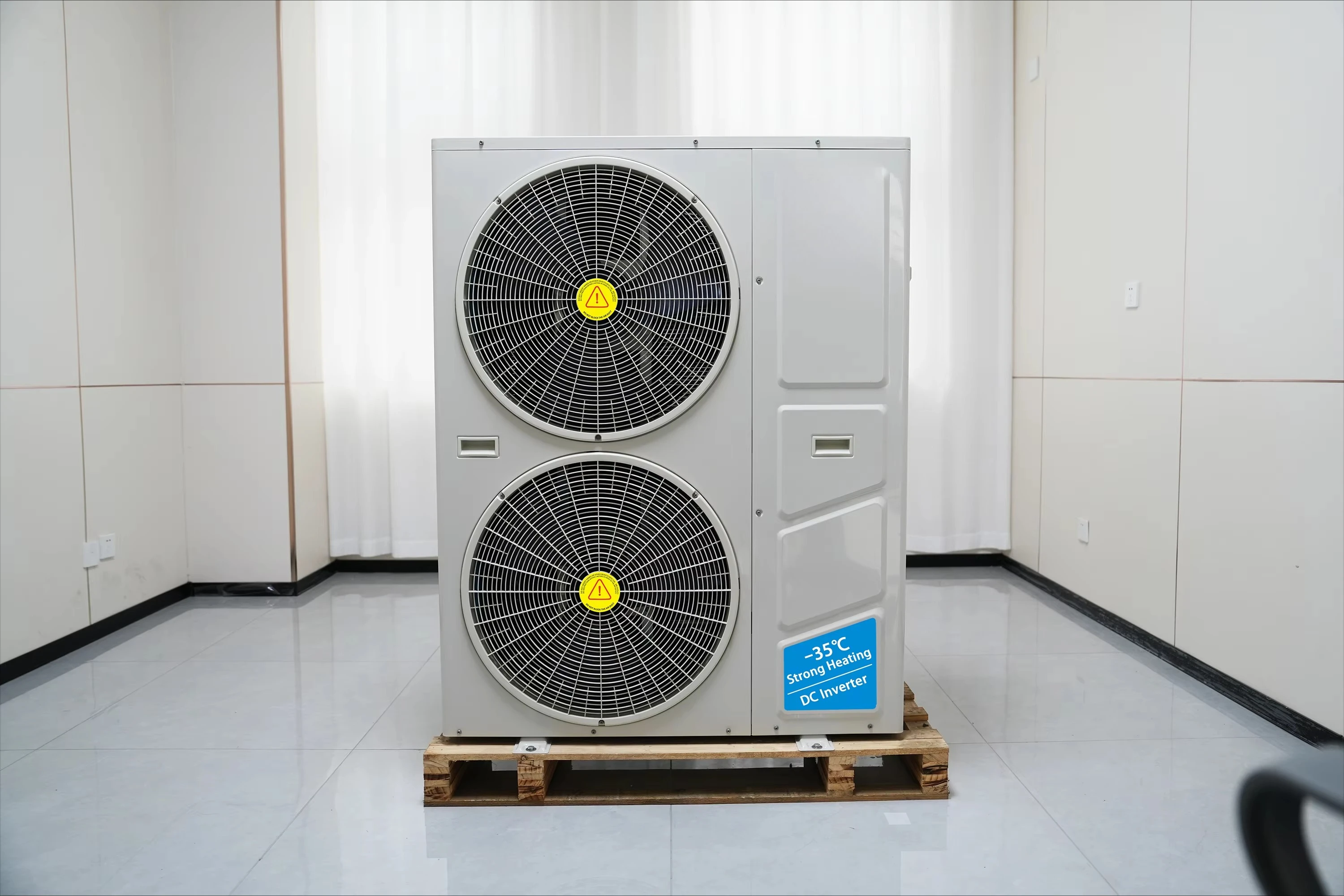 Solar/Electric R32 Air Source Heat Pump Water Heater 12kw High Efficiency Metal Storage for Hotel & RV Use