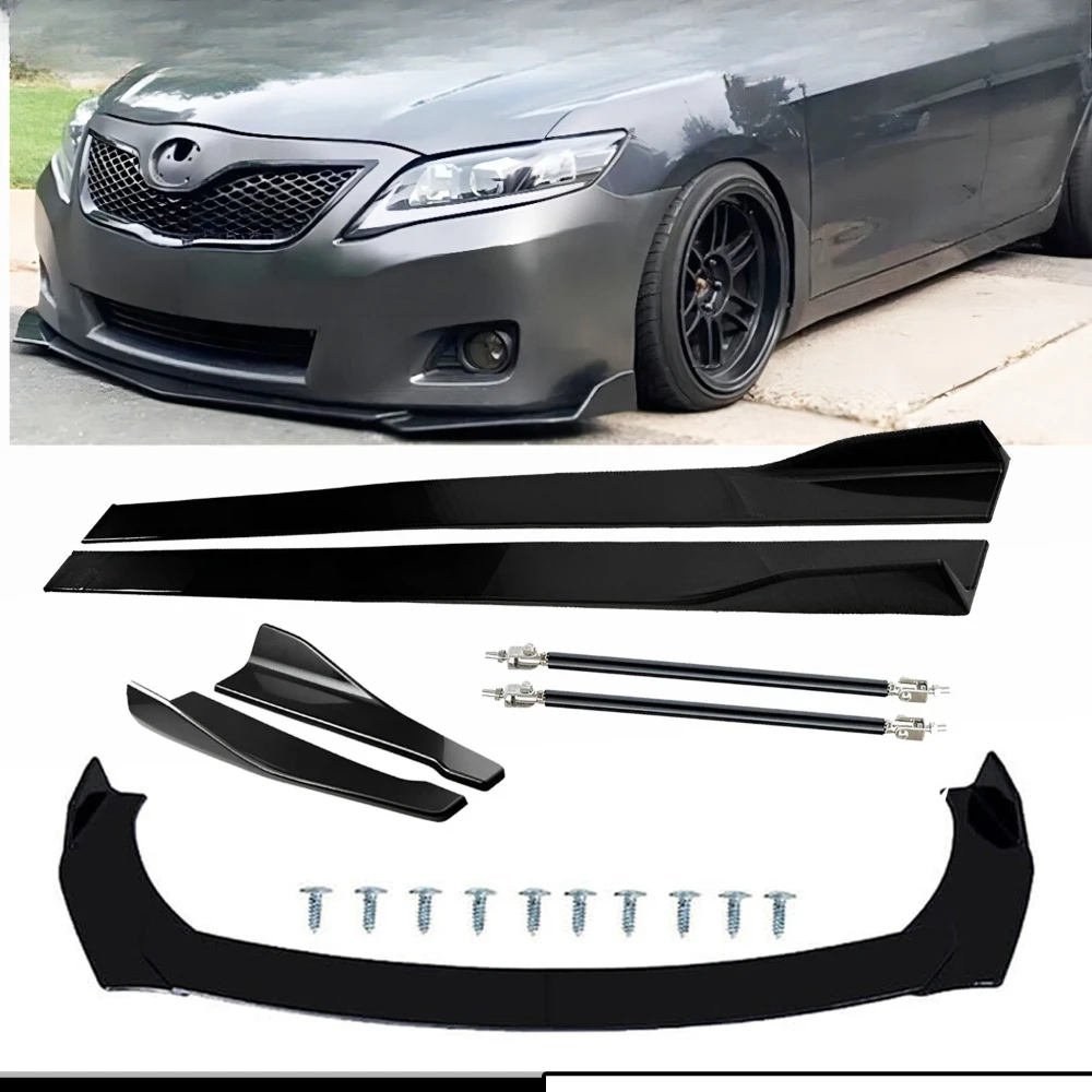 

For Toyota Corolla Camry Front Splitter Bumper Lip Spoiler Gloss Black Bod Kits United States