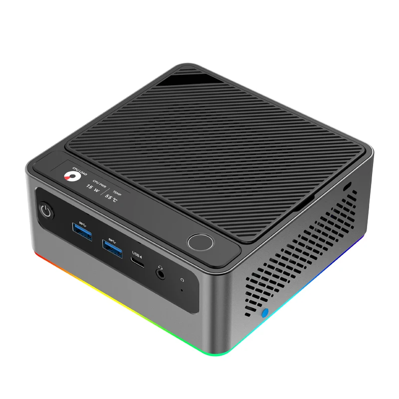 EGLOBAL ミニPC Ultra 7 155H、4画面出力対応、32GB/64GB DDR5メモリ、1TB/2TB M.2 NVMe SSD搭載、IoT/AI向けゲームミニコンピューター