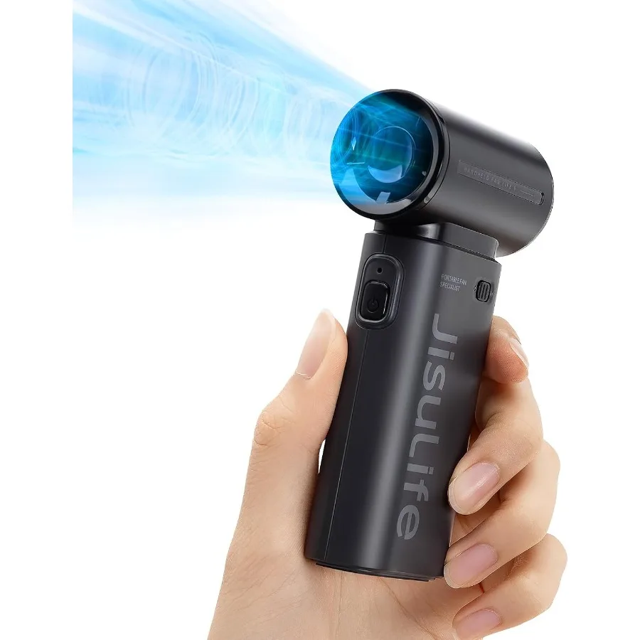 

Портативный ручной вентилятор Life9 Turbo Power Высокоскоростной воздух [Макс. время охлаждения 18 часов] 5 Gear Wind 5000 мАч Перезаряжаемый мини-карманный дези