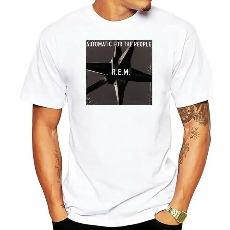 R.E.M. Automatic for The people Album Cover Men Black T-Shirt Size S to 3XL