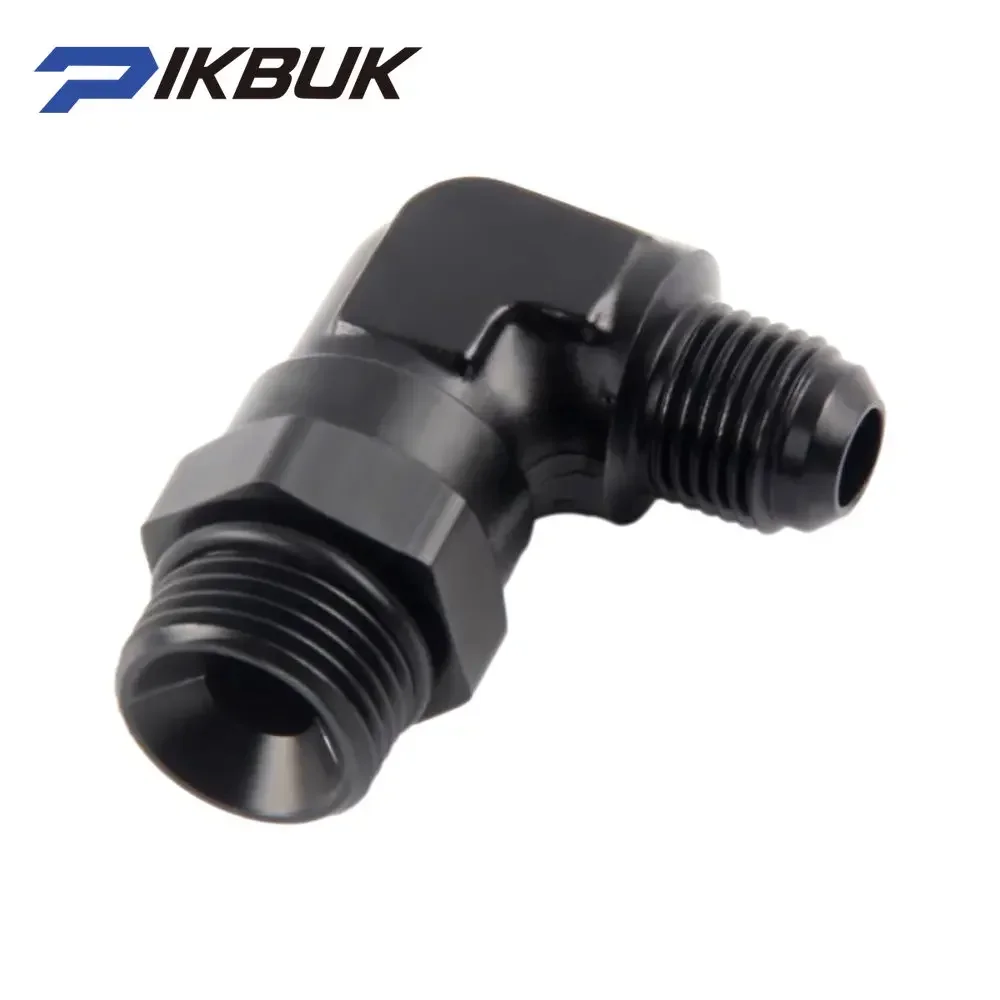 forged aluminum 90 Degree AN4 6 8 10 ORB swivel Hose End Fitting Adapter Oil cooler Fuel Line