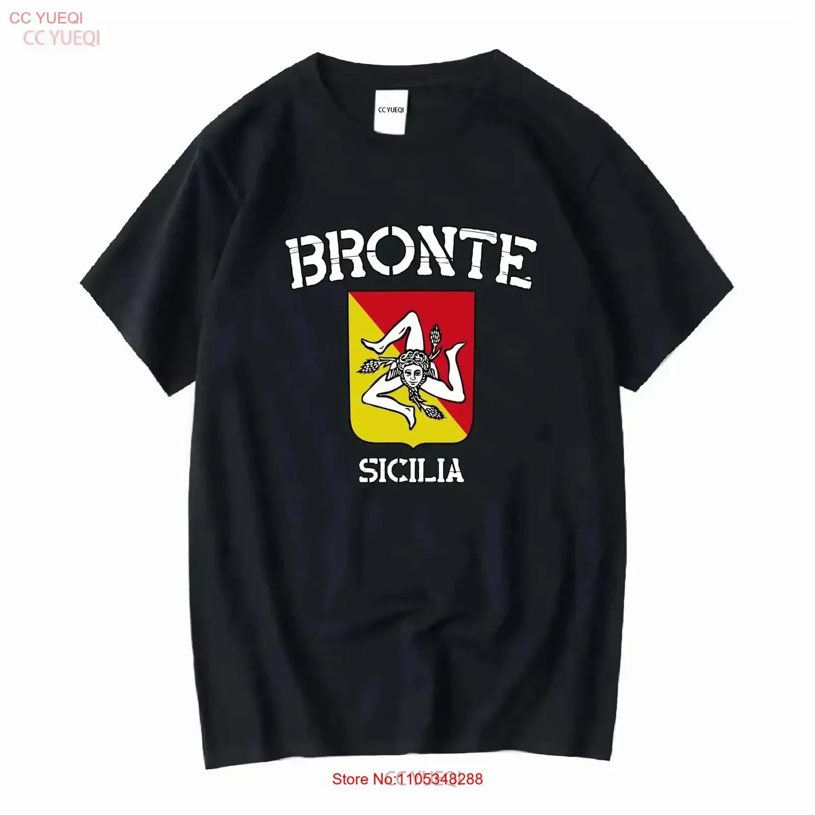 Bronte T Shirt Sicily Italy Trip Clothes Italian Flag Sicilia Sicilian Soft and Comfortable vintage homme vintage Washed