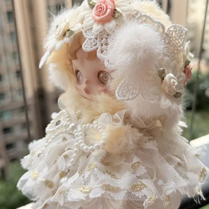 

Labubu SP Doll Outfits Moonlight Wedding Doll Clothes and Headwear Original Handcrafted Doll Outfits Accessories Without Dolls