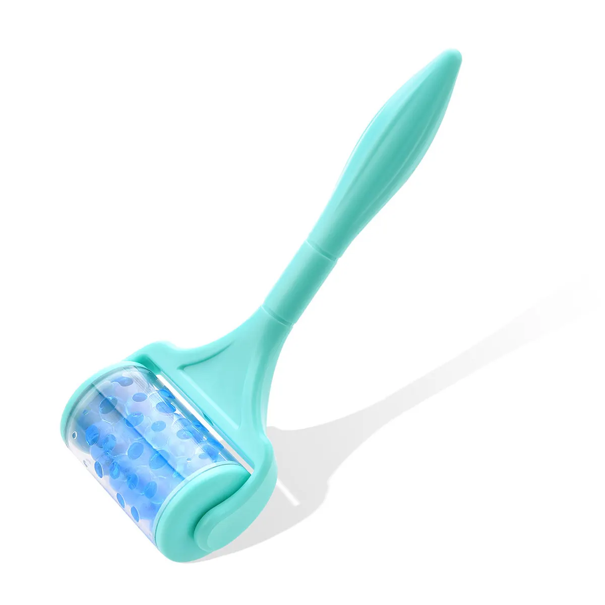 

Роликовый массажер для лица и тела с длинной ручкой, зеленый, для лифтинга кожи