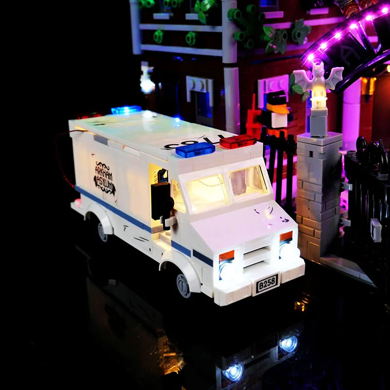 LED-lichtset voor LEGO 76300 Arkham Asylum Lamp Idee Kerstcadeau (exclusief bouwstenen, stenen, sets, model)