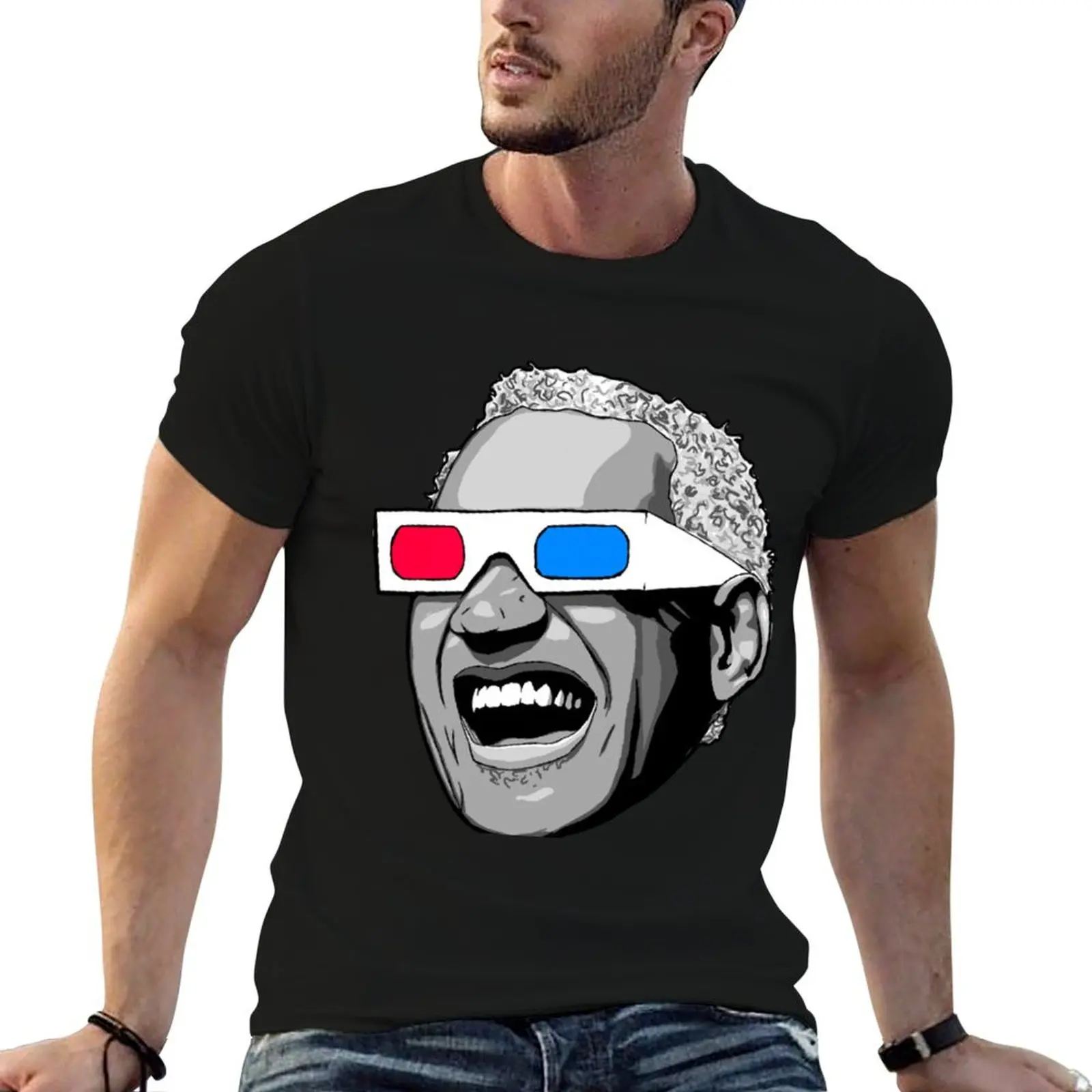 

3D футболка Ray Charles, мужские винтажные мужские футболки с рисунком, футболка из плотного хлопка