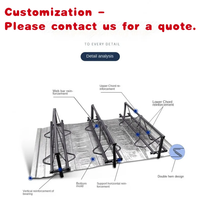 

custom.Factory Direct High-Speed Railway Steel Floor Truss Pre-Deformed Ground Bar Truss 6*4*6 6*4*6 Plate Metal Building Materi