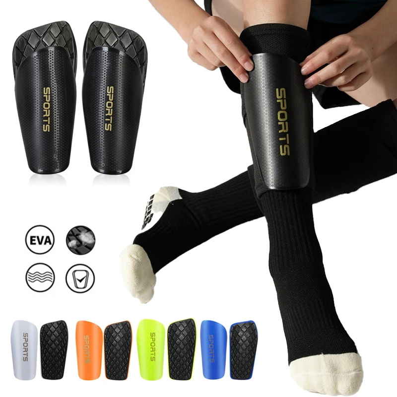 1 Pair Adult Kids Honeycomb Shin Guard Anti-Collision Soccer Shin Pad Football Training Basketball Calf Sleeves Shield Protector