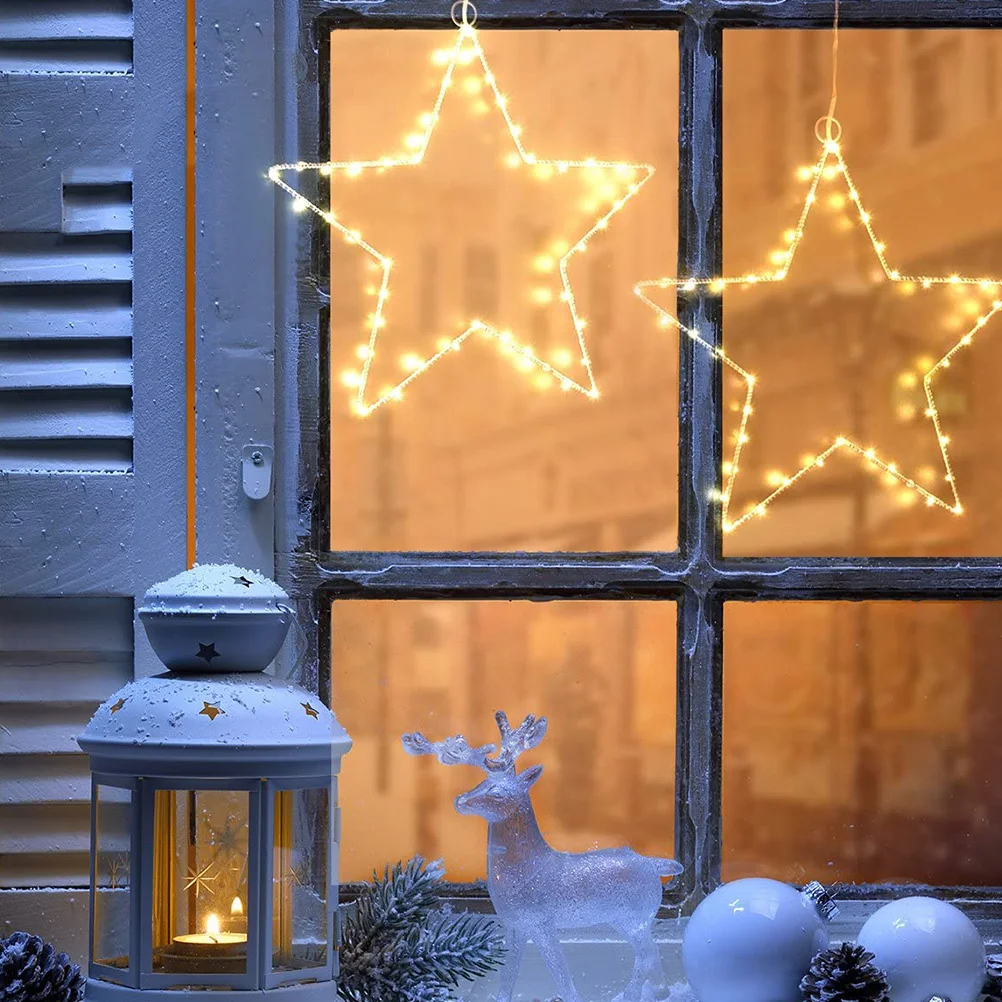 

2Pcs Pentagram Macrame Hoop Iron Wreath Frame for DIY Garland Curtain Ringer Home Decor Wedding Party Decoration