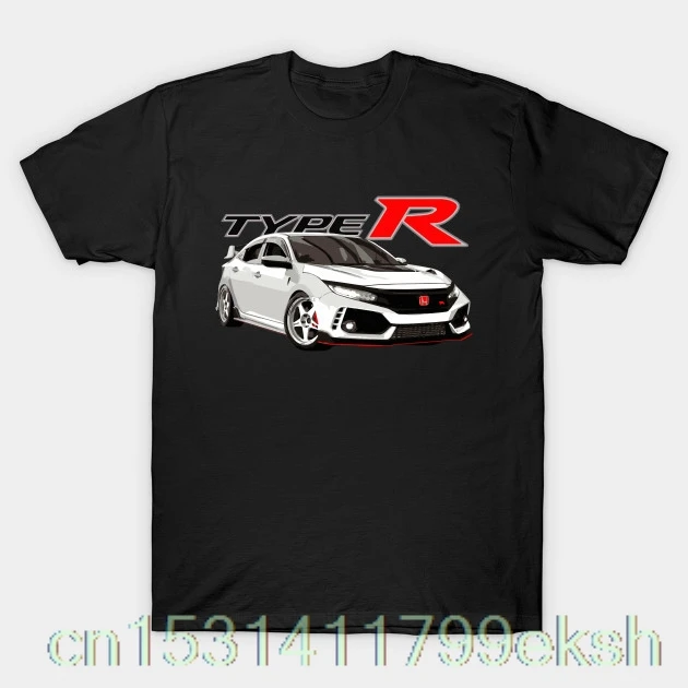 JDM FK8 Civic Type R Championship White Spoon Varis T-Shirt  Funny Homem 100% Cotton Tees Unique Adult Printed Tee Shirts