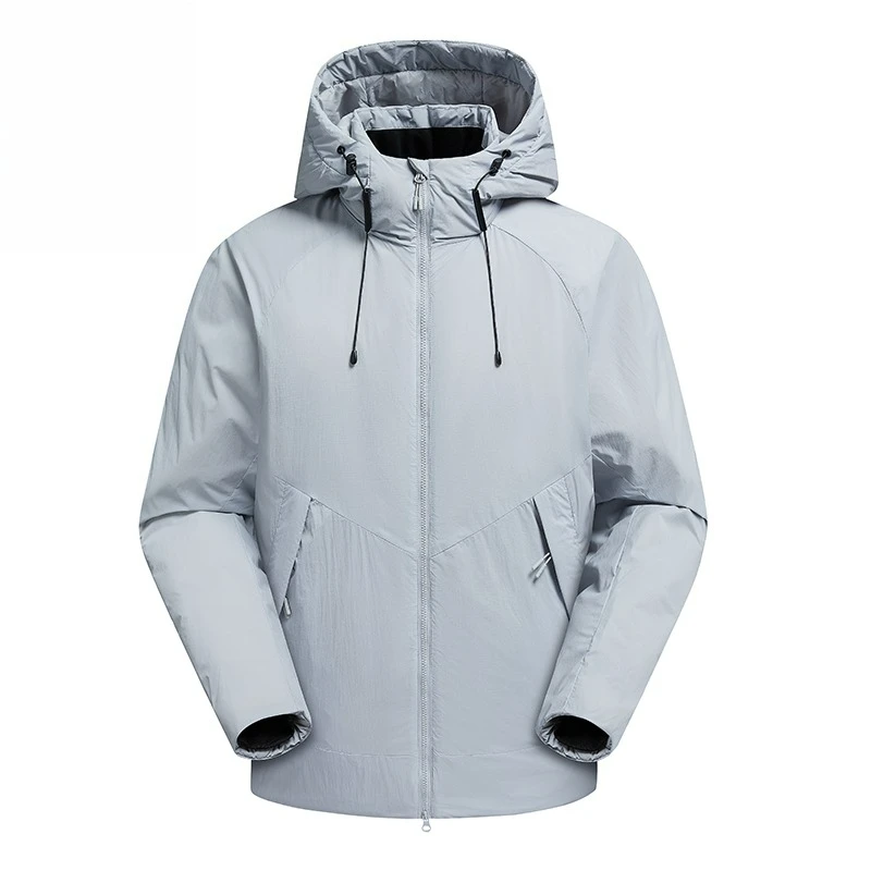 Mens Padded Jacket Waterproof Outdoor Camping Windproof Warm Parka Comfort Lightweight Skiing Thick Warm Winter Padding Coat