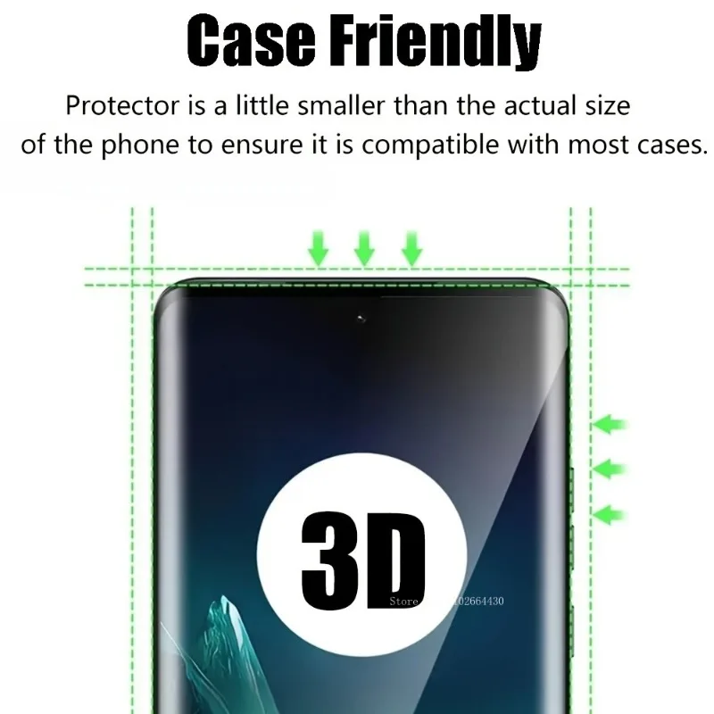 Защитная пленка для экрана Honor Magic 6 Pro закаленное стекло 9H 3D изогнутая защита от царапин Lite без Фото №5
