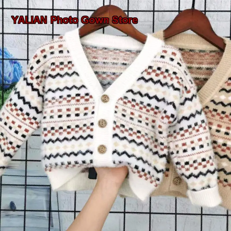 Kids Knit Top Boys Girls Autumn Winter Mink Fur Base Layer Top Toddler