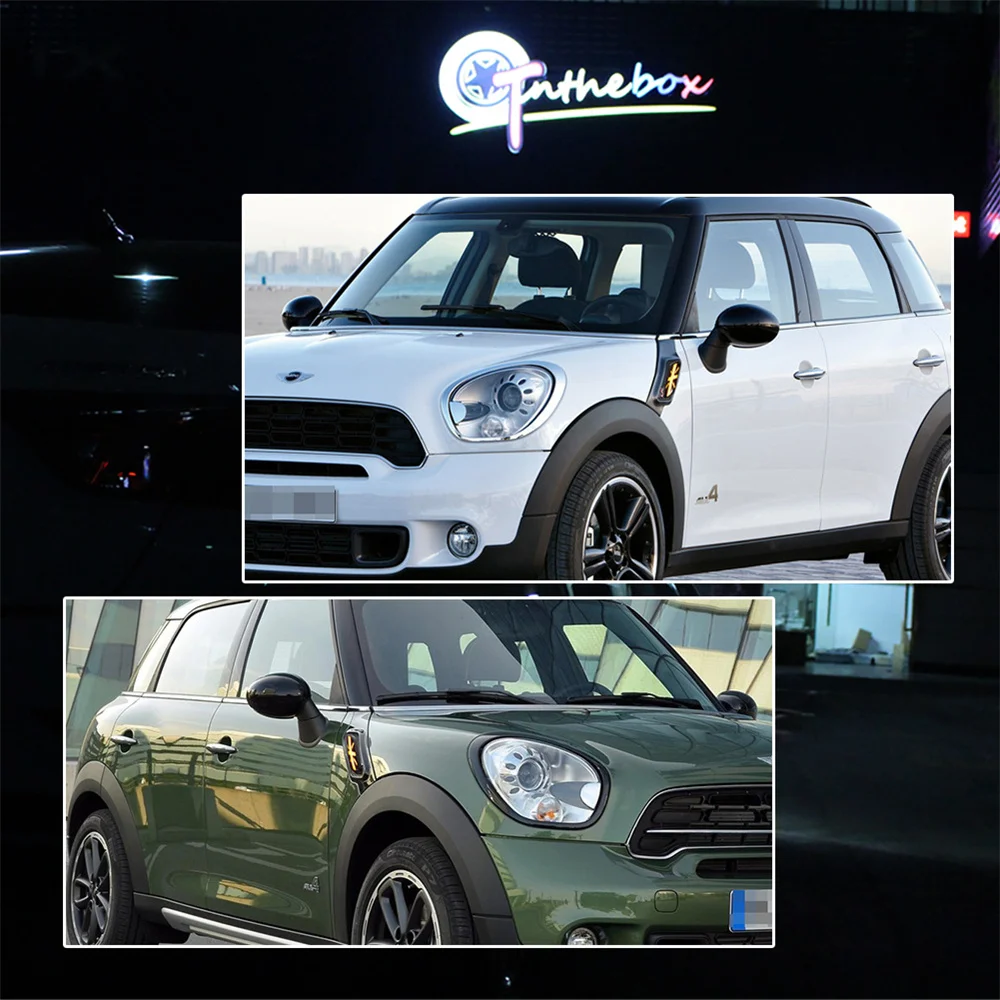 Sequential Blink Amber LED Car Front Fender Side Marker Turn Signal Lights For MINI Cooper R60 Countryman R61 Paceman 2011-2016