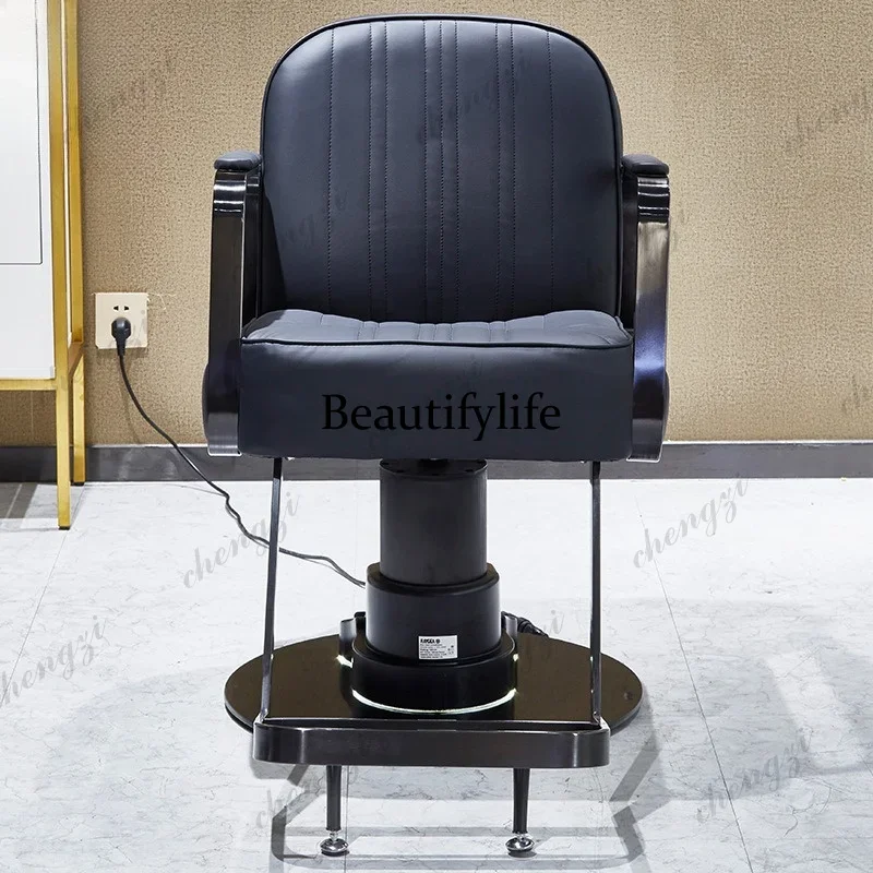 k182  Professional Modern Barber Chair Electric Soft Backrest Cosmetic Barber Chair Beauty Rolling Salon Furniture