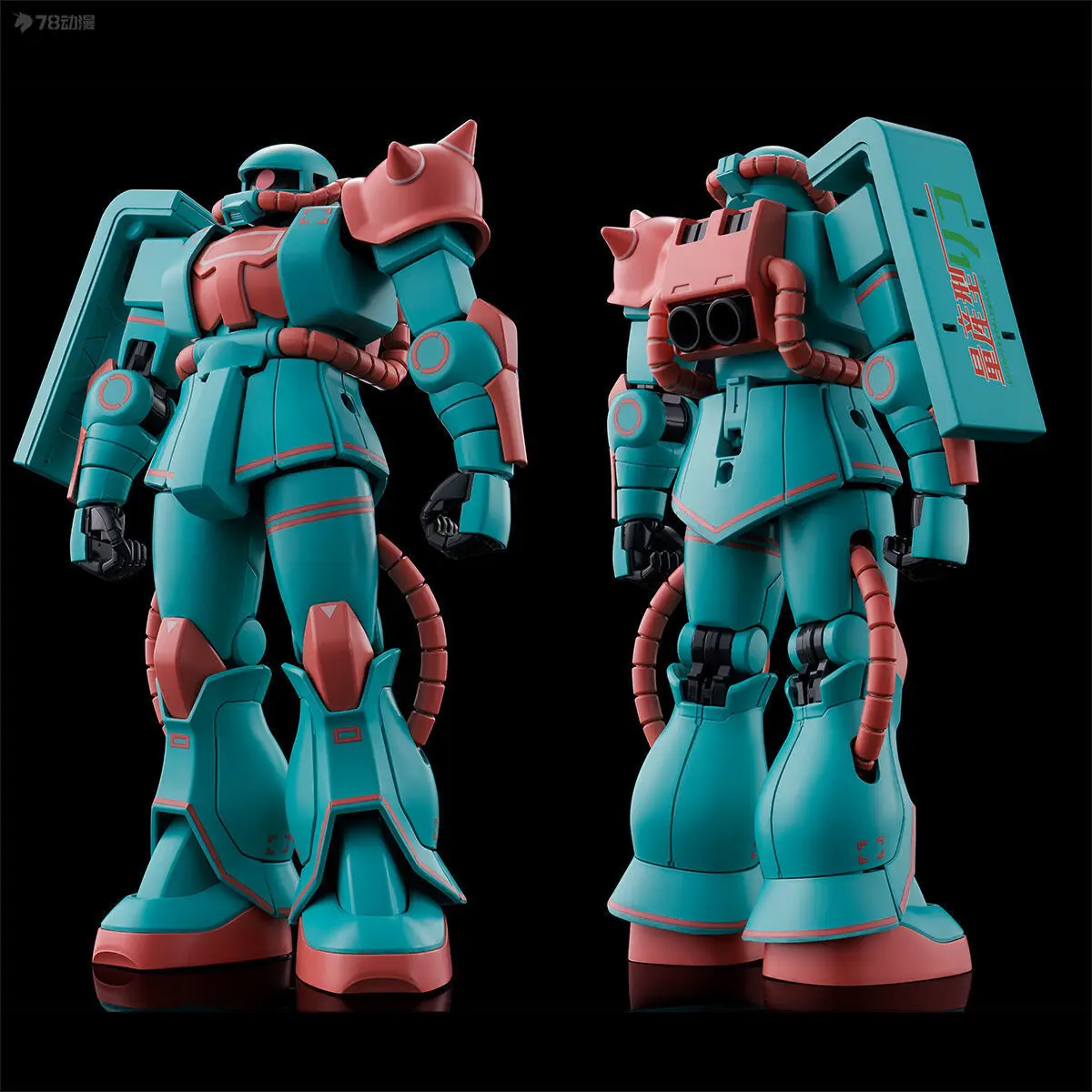 Bandai Original   MG NETWORK LIMITED EDITION MASS-PRODUCED RIKO DEDICATED ZAKU       Anime Action Figure Assembly Model Toys Col