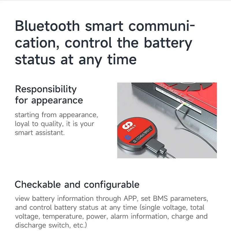 Smart BMS Accessory Wifi Bluetooth Heating UART RS485 Cable CANbus Power Board NTC LCD Dispay for Daly 4S 8S 14s 16S 20S BMS