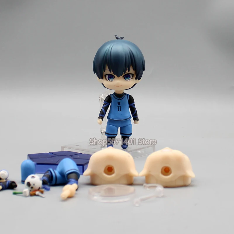 Anime Blue Lock Figurine Cute # 2056 Nagi Seishiro #1998 Isagi Yoichi Action Figures Movable PVC Collection Model Periphery Toys