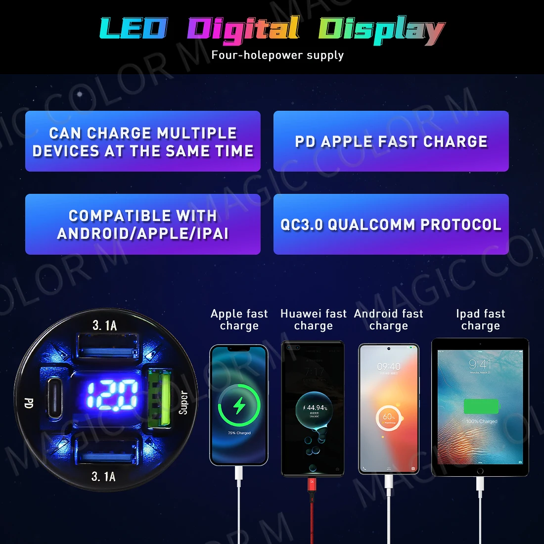 Vgetting lampu Sekitar mobil 1 - Car Footwell Light Rgb Bluetooth ulasan dan harga
