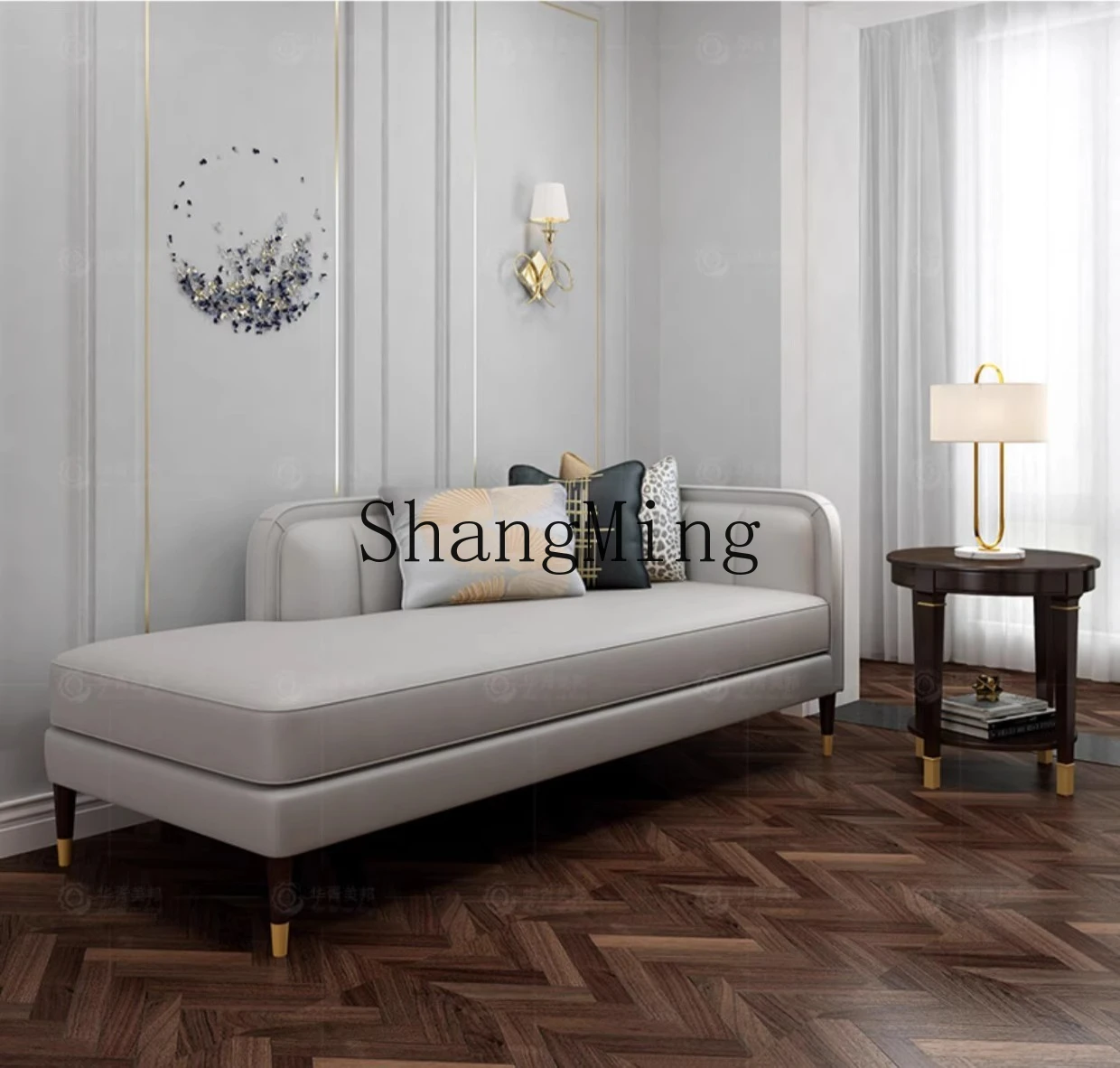SM simple concubine chair modern solid wood light luxury bedroom concubine sofa chair
